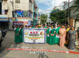 மாணவிகளின் போதைப்பொருள் எதிர்ப்பு பிரச்சாரம்